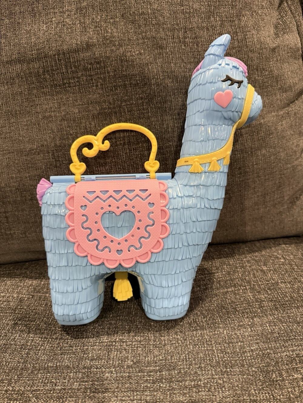 Polly Pocket Pajama Party Llama Compact With Accessories Good Condition